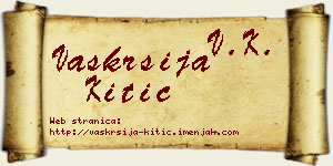 Vaskrsija Kitić vizit kartica